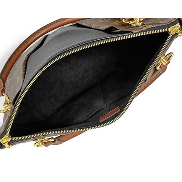 Louis Vuitton V Tote MM Monogram Shoulder Bag Black - Picture 8 of 9